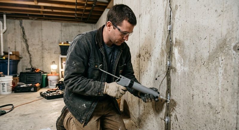 Basement Crack Repair in Hampstead, NC