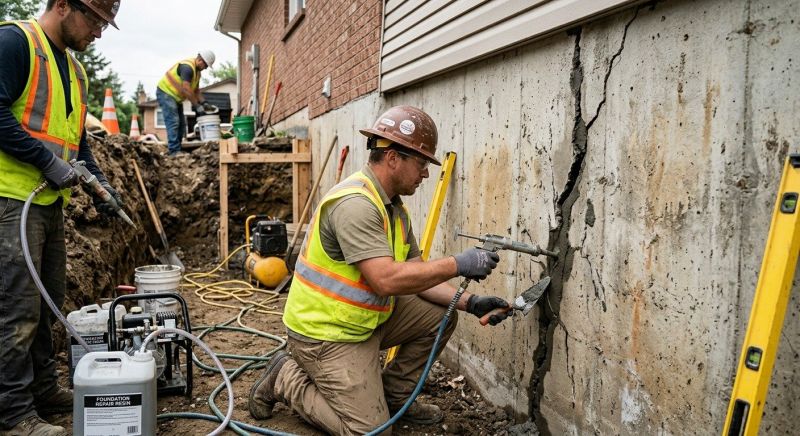 Cracked Foundation Repair in Burgaw, NC