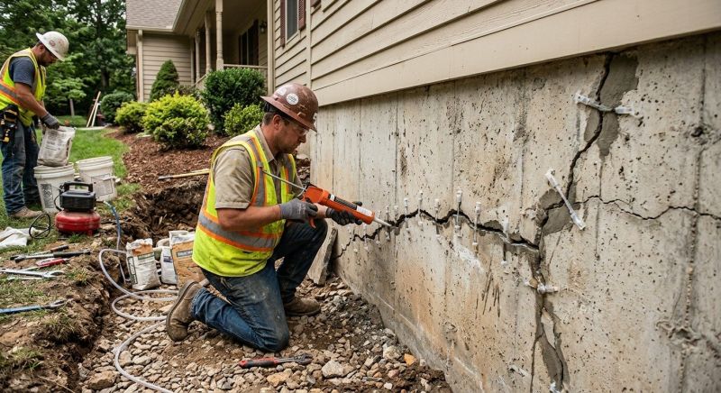Cracked Foundation Repair in Burgaw, NC