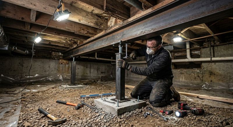 Crawlspace Structural Repair in Hampstead, NC