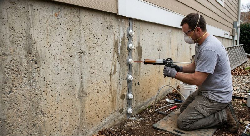 Foundation Crack Sealing in Hampstead, NC