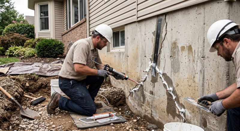 Foundation Crack Sealing in Hampstead, NC