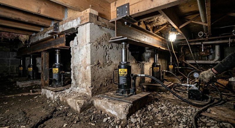 Foundation Jacking in New Hanover County, NC