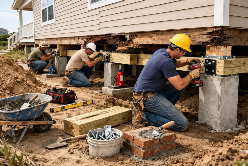 Foundation Raising in Wrightsville Beach, NC