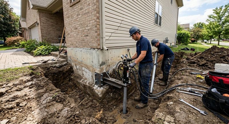 Foundation Settlement Repair in Hampstead, NC