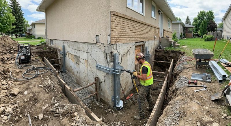 Foundation Settlement Repair in Hampstead, NC