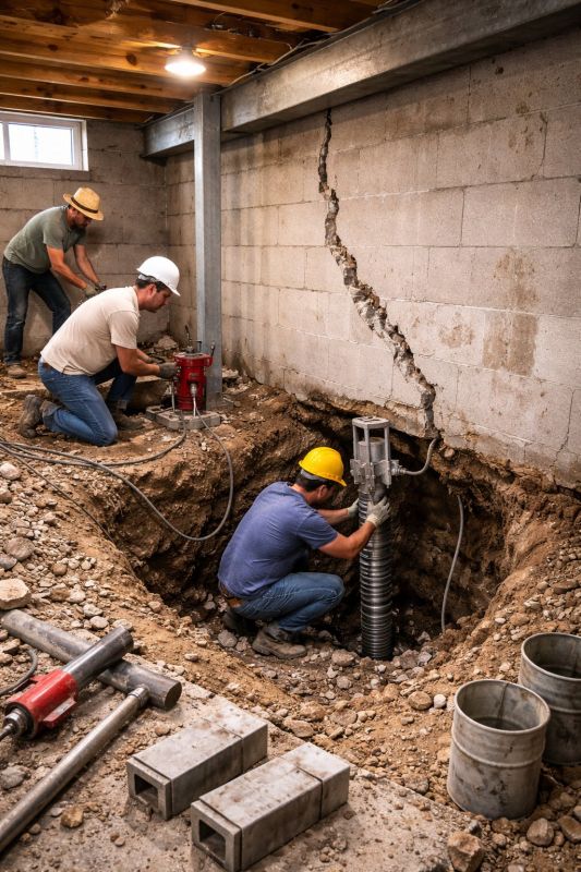 Foundation Structural Repair in Pender County, NC