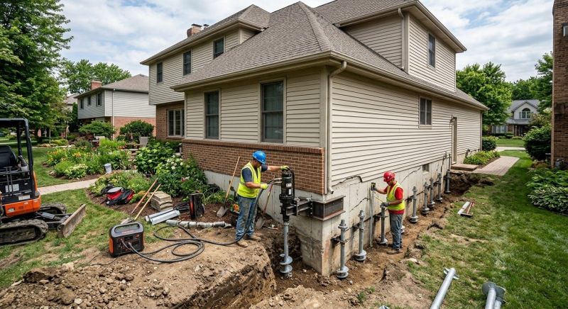 Helical Piers Installation in Hampstead, NC