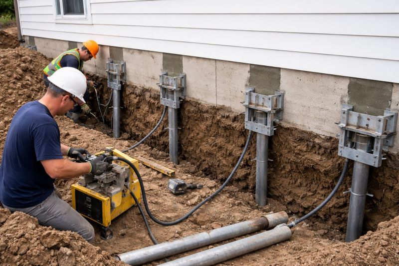 Helical Piers Installation in Hampstead, NC