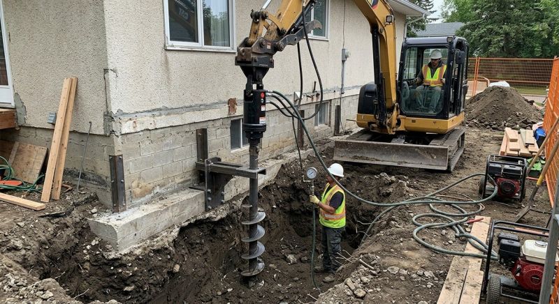 Helical Piers Installation in Hampstead, NC