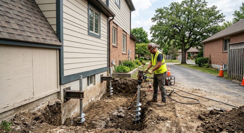 Helical Pile Installation in Hampstead, NC
