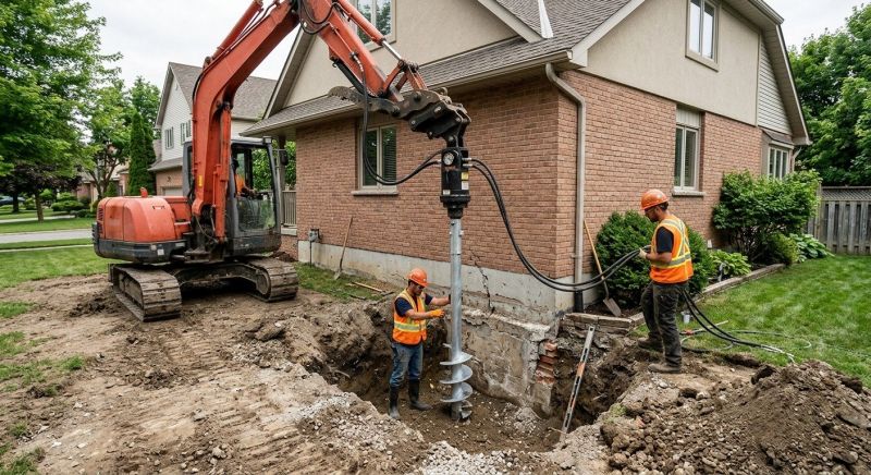 Helical Pile Installation in Hampstead, NC