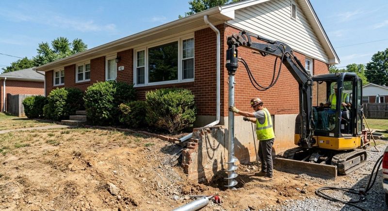 Helical Pile Installation in Hampstead, NC