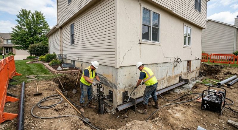 Sinking Foundation Repair in Holly Ridge, NC