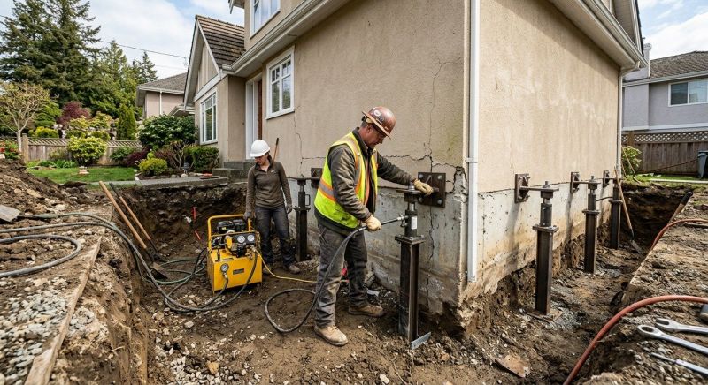Sinking Foundation Repair in Hampstead, NC