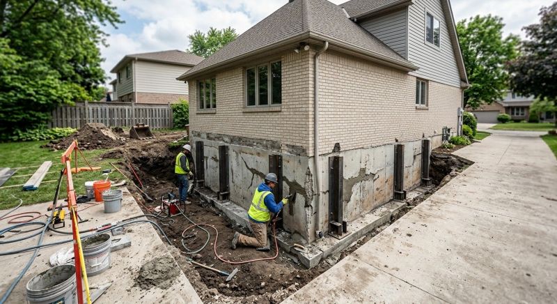 Sinking Foundation Repair in Wilmington, NC