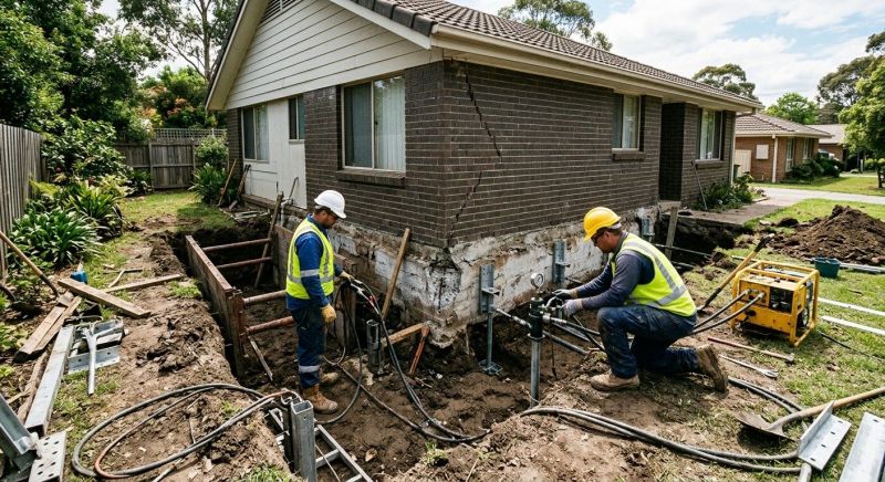 Sinking Foundation Repair in Wrightsville Beach, NC