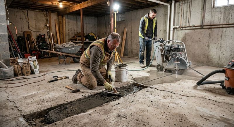 Slab Foundation Repair in Hampstead, NC