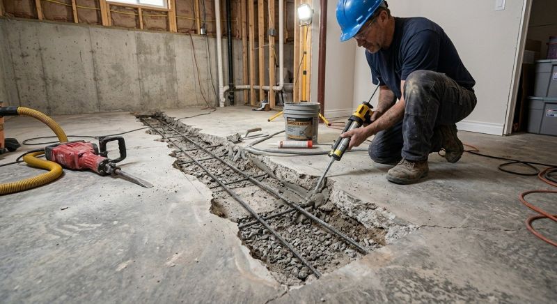Slab Foundation Repair in Hampstead, NC